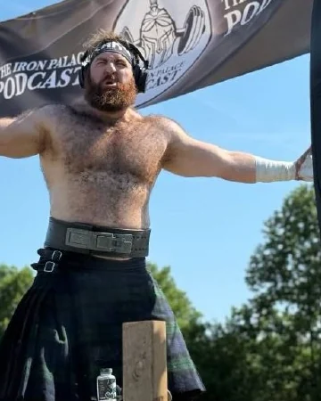 Garrett Couture at a strongman event